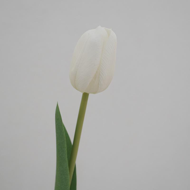 Real Touch Tulip - White