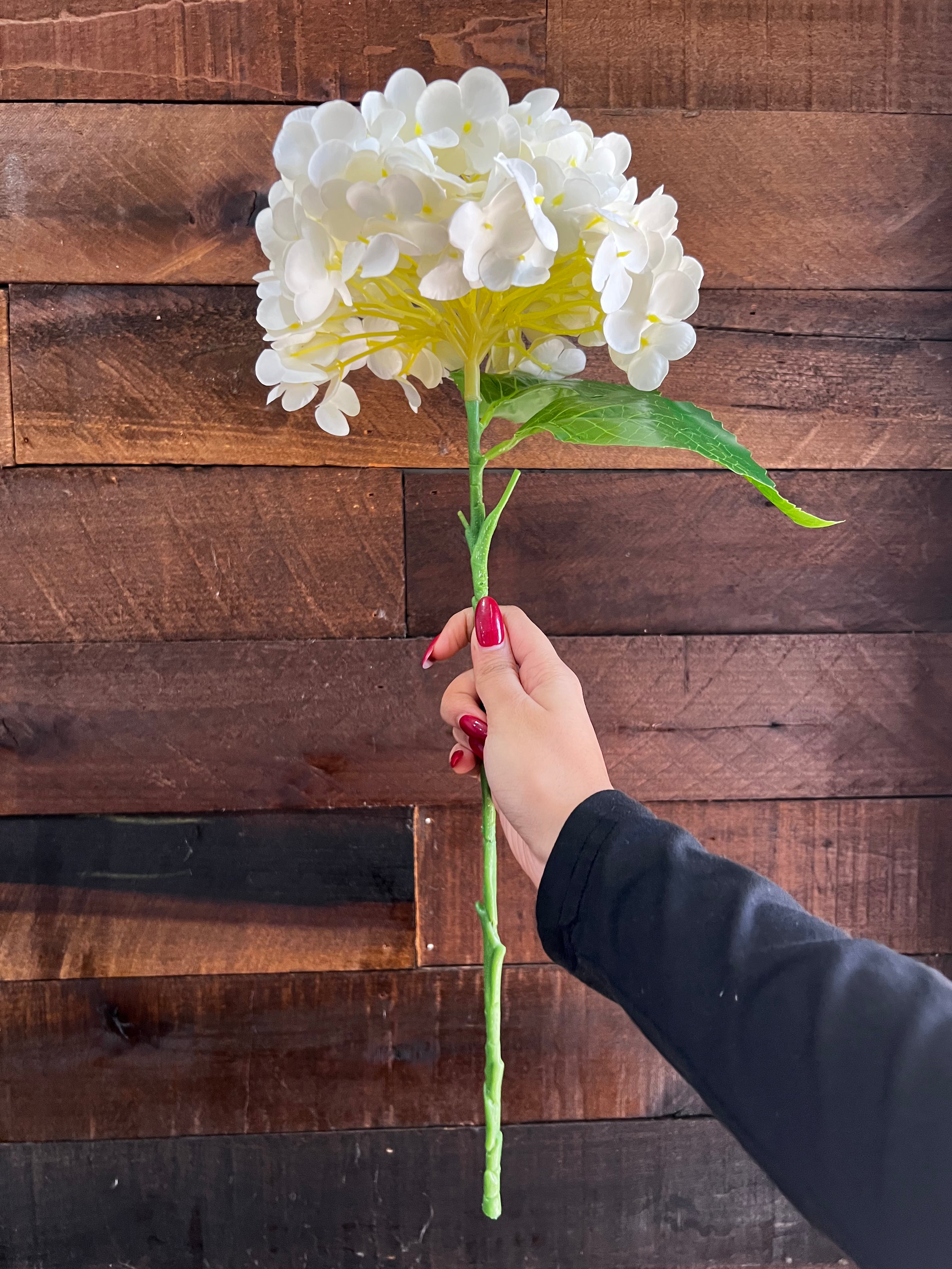 Real Touch Hydrangea - White
