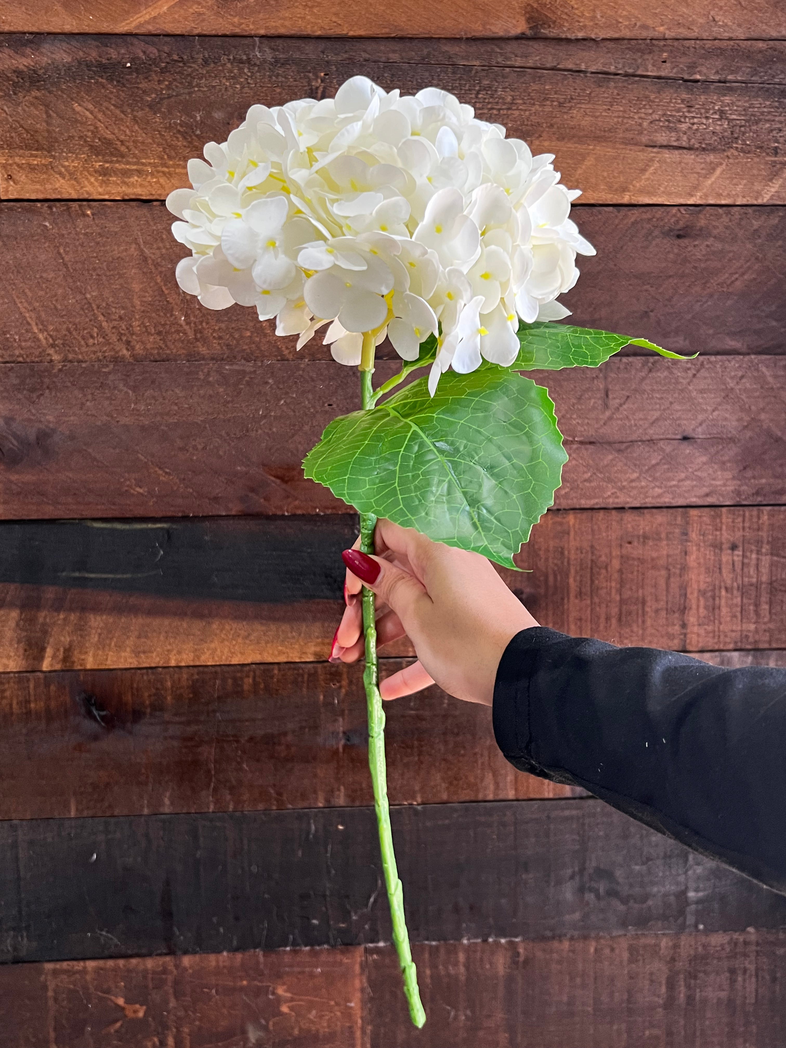 Real Touch Hydrangea - White