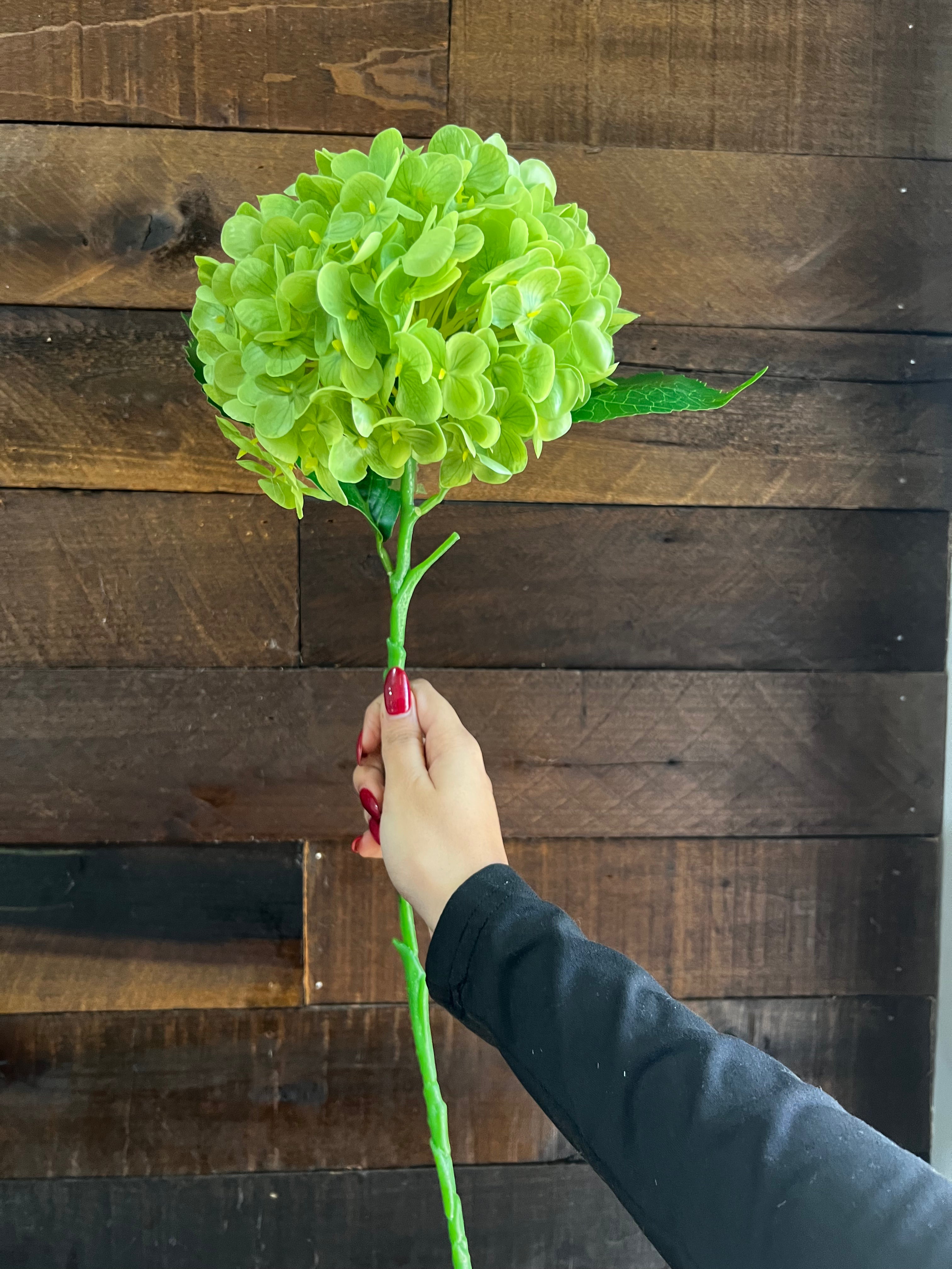 Real Touch Hydrangea - Green