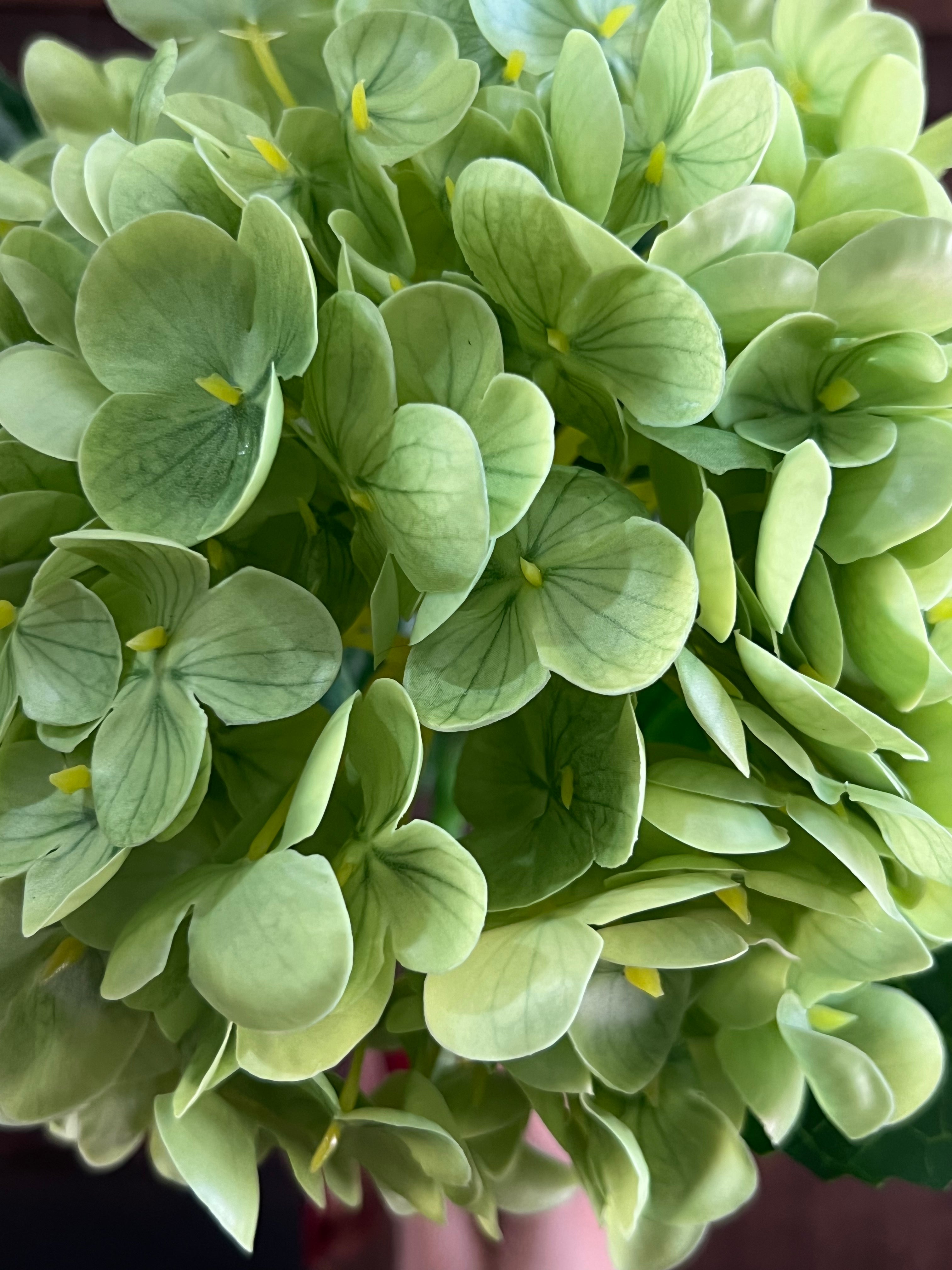 Real Touch Hydrangea - Green