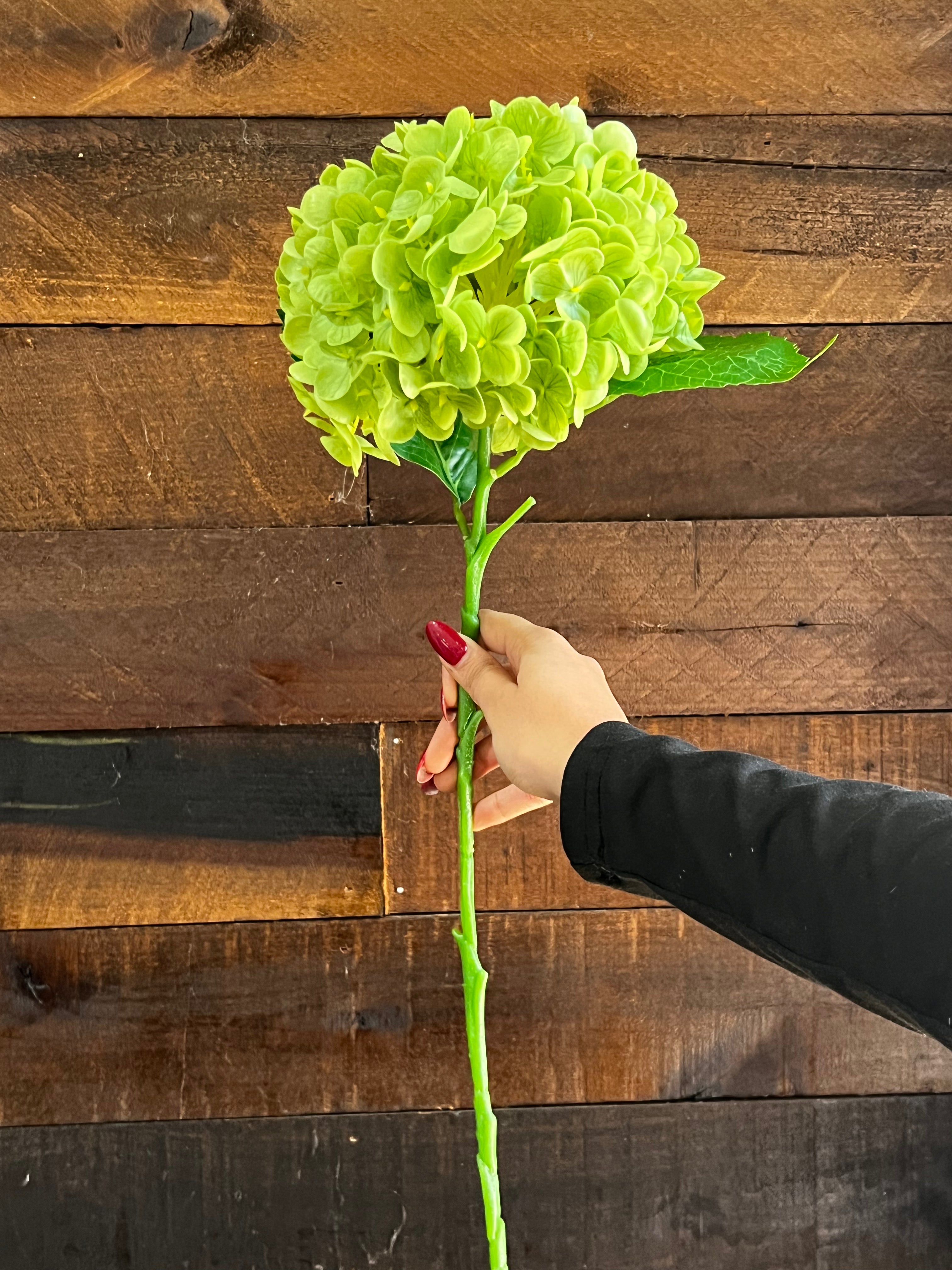 Real Touch Hydrangea - Green