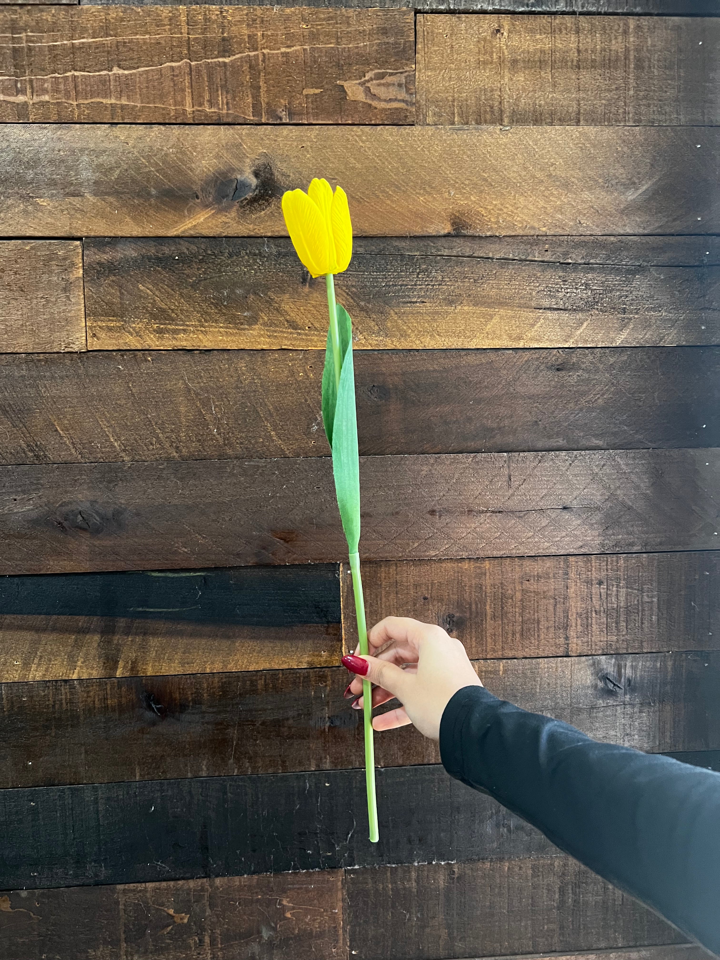 Real Touch Tulip - Yellow