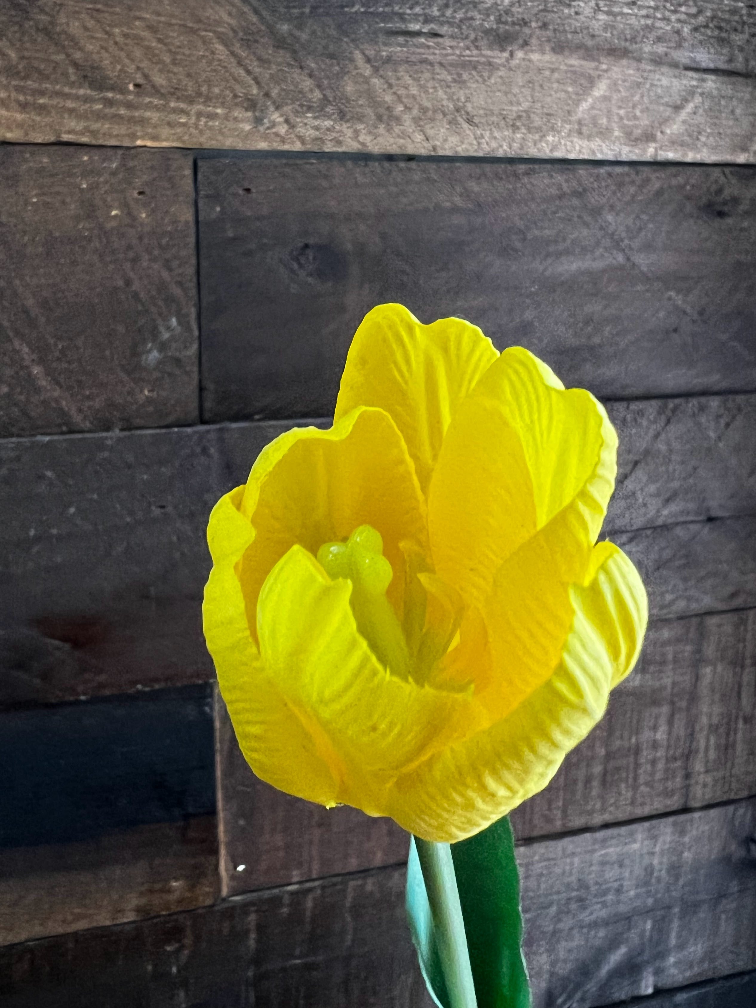 Real Touch Tulip - Yellow
