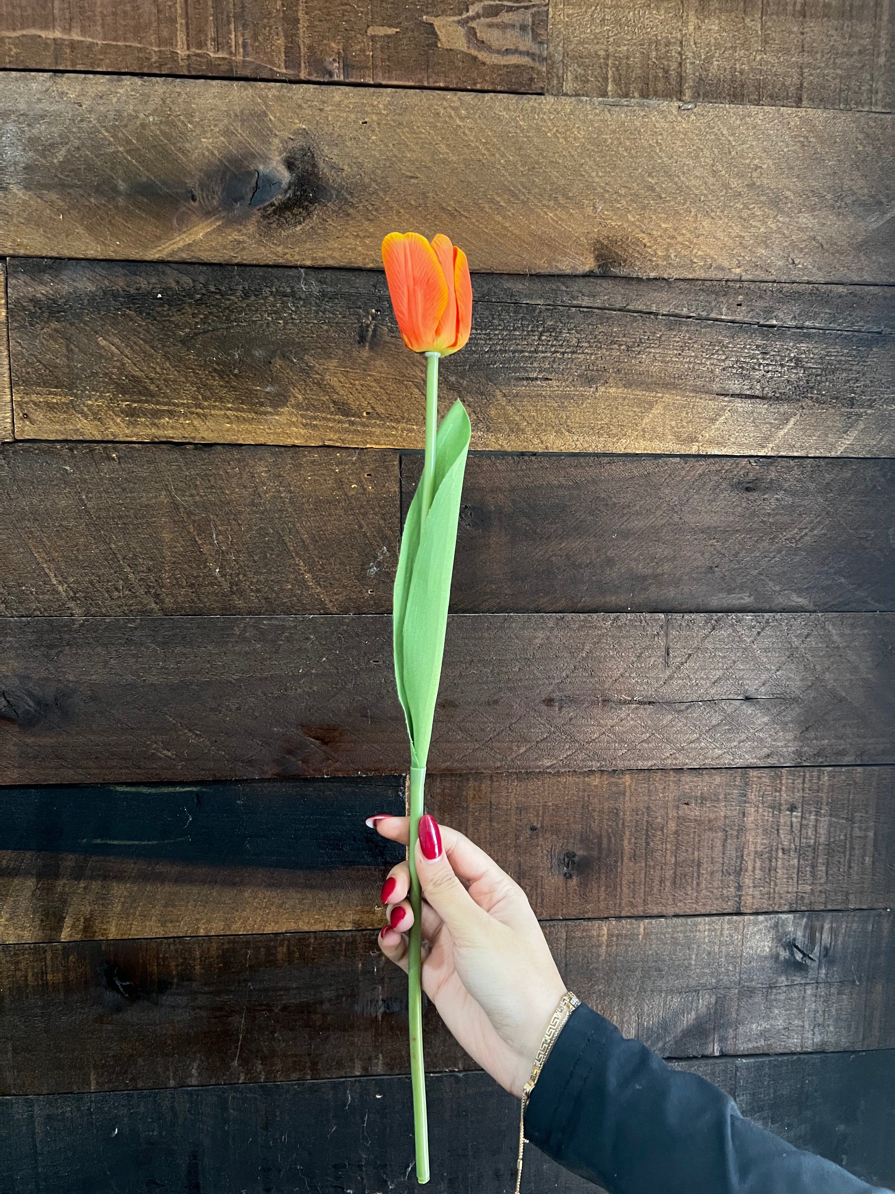 Real Touch Tulip - Orange
