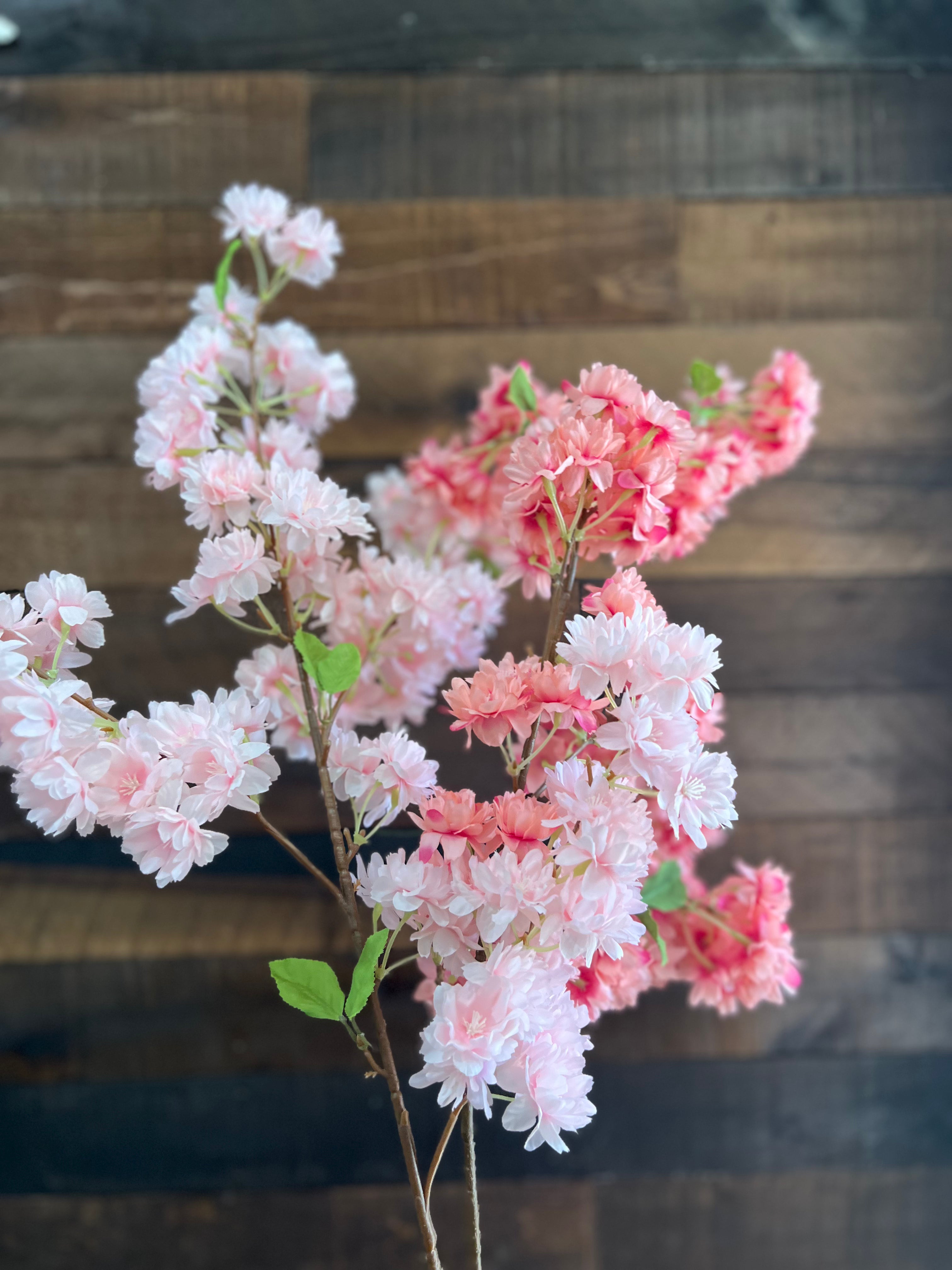 Cherry Blossom Stem - Light Pink and Pink Combination
