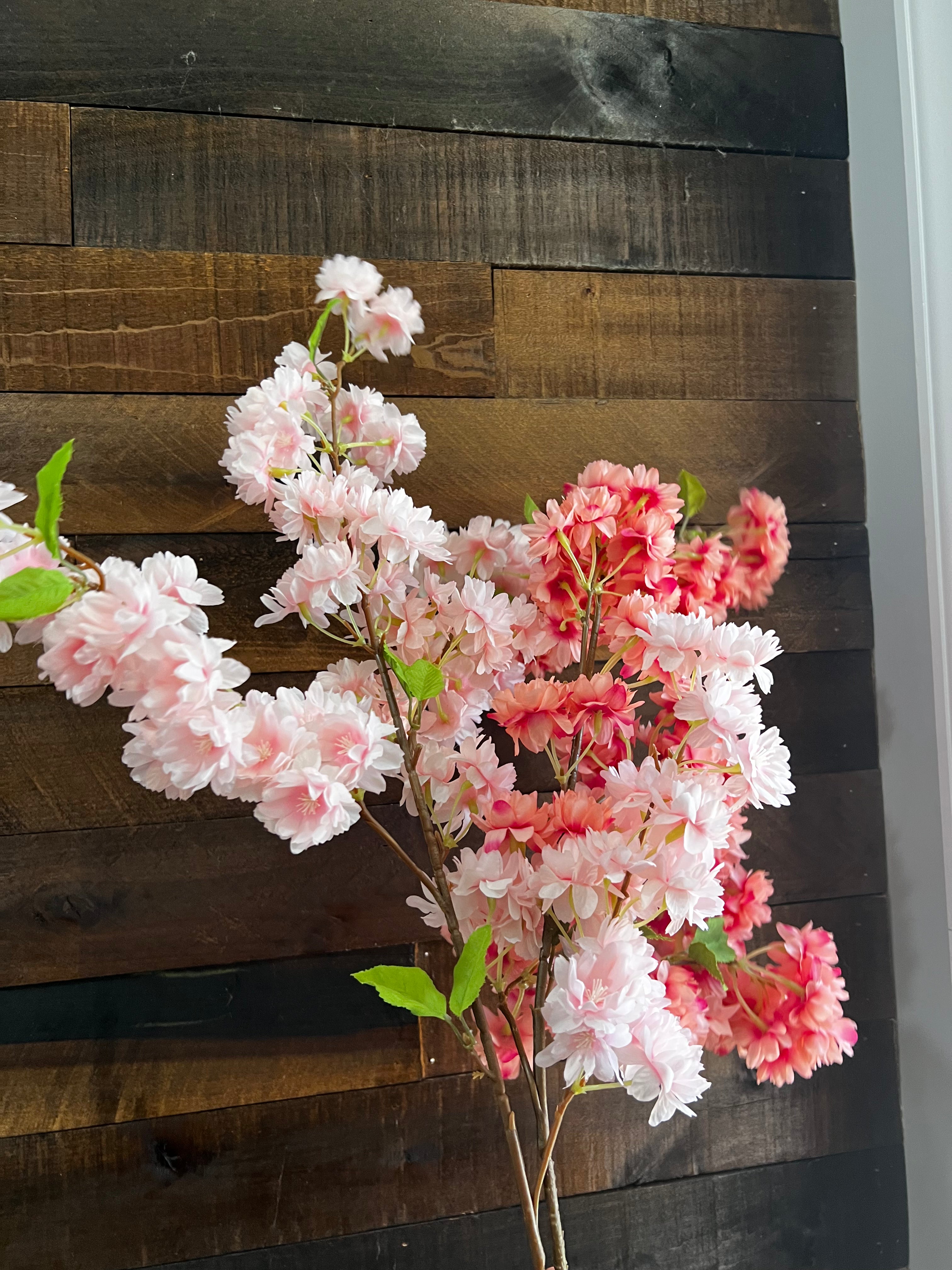 Cherry Blossom Stem - Light Pink and Pink Combination