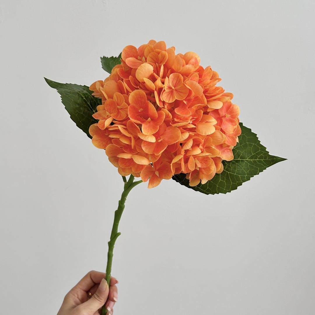 Real Touch Hydrangea - Orange