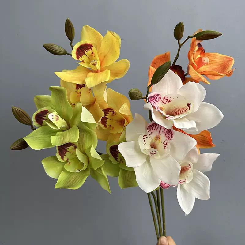 Real Touch - Cymbidium Orchid - Green