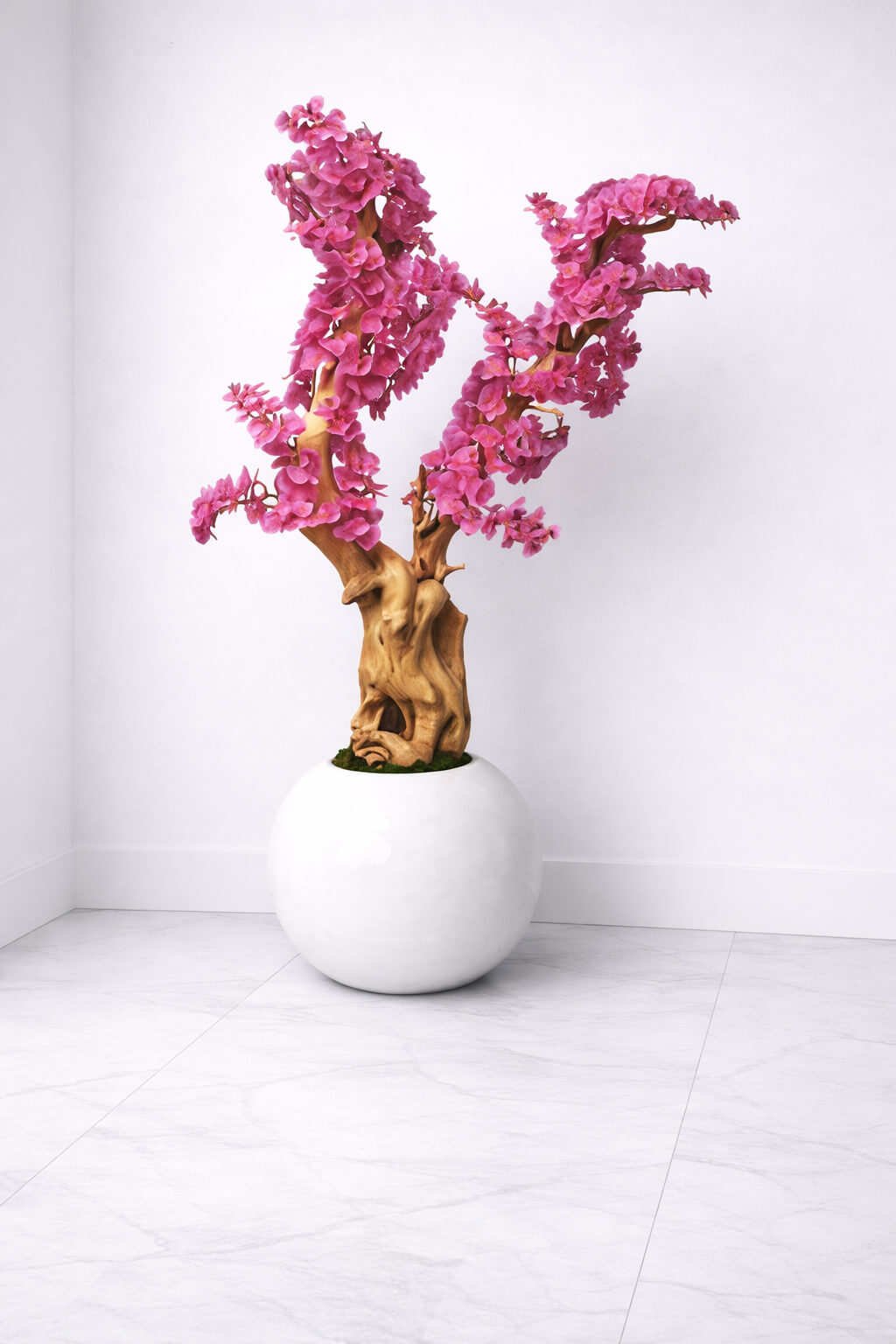 Artificial Orchid Flower with Pot