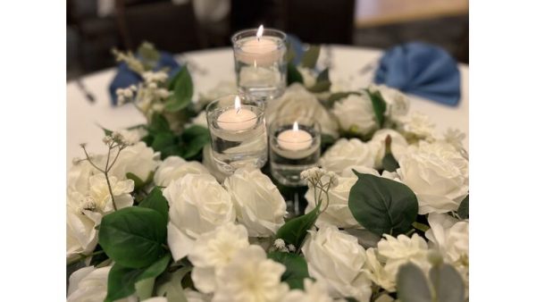 Centerpiece - Floral Hollow with Candles - Image 2