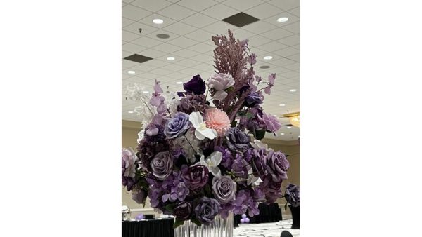 Centerpiece - Purple Florals - Image 4