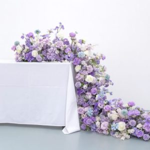 Lilac Bloomfall Floral Runner