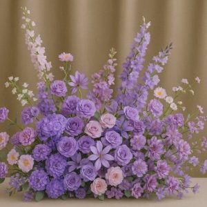 Lavender Luxe Aisle Floral Arrangemet